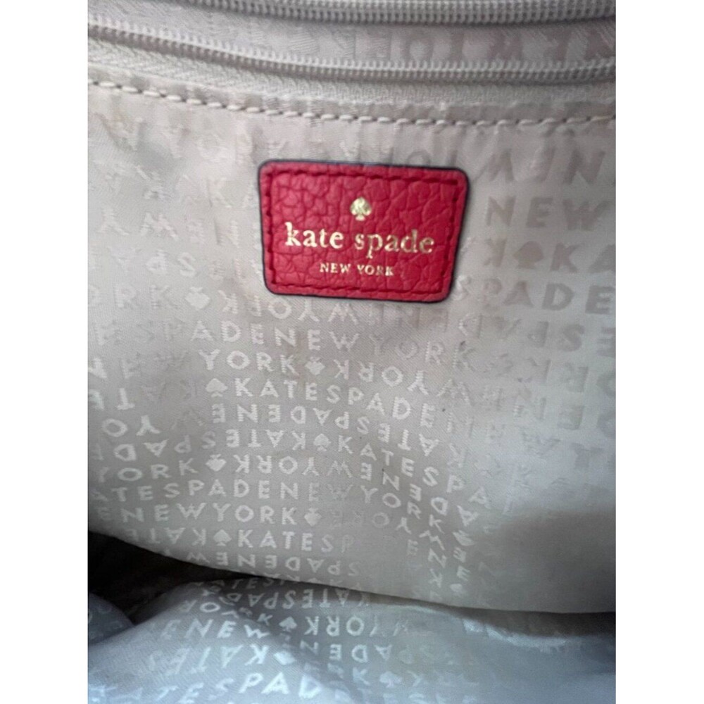 Kate Spade Prospect Place Rima Red Pebble Leather Crossbody Purse - Picture 4 of 4